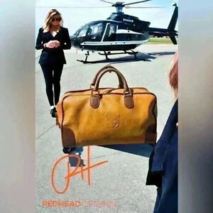 LOEWE AMAZONA DUFFLE  Tan and Cognac- EUC  Leather - Summer Alert